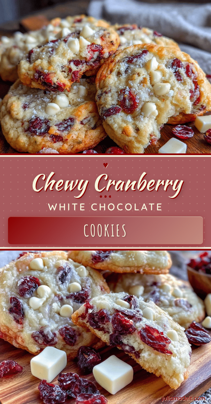 chewy cranberry white chocolate cookies recipe