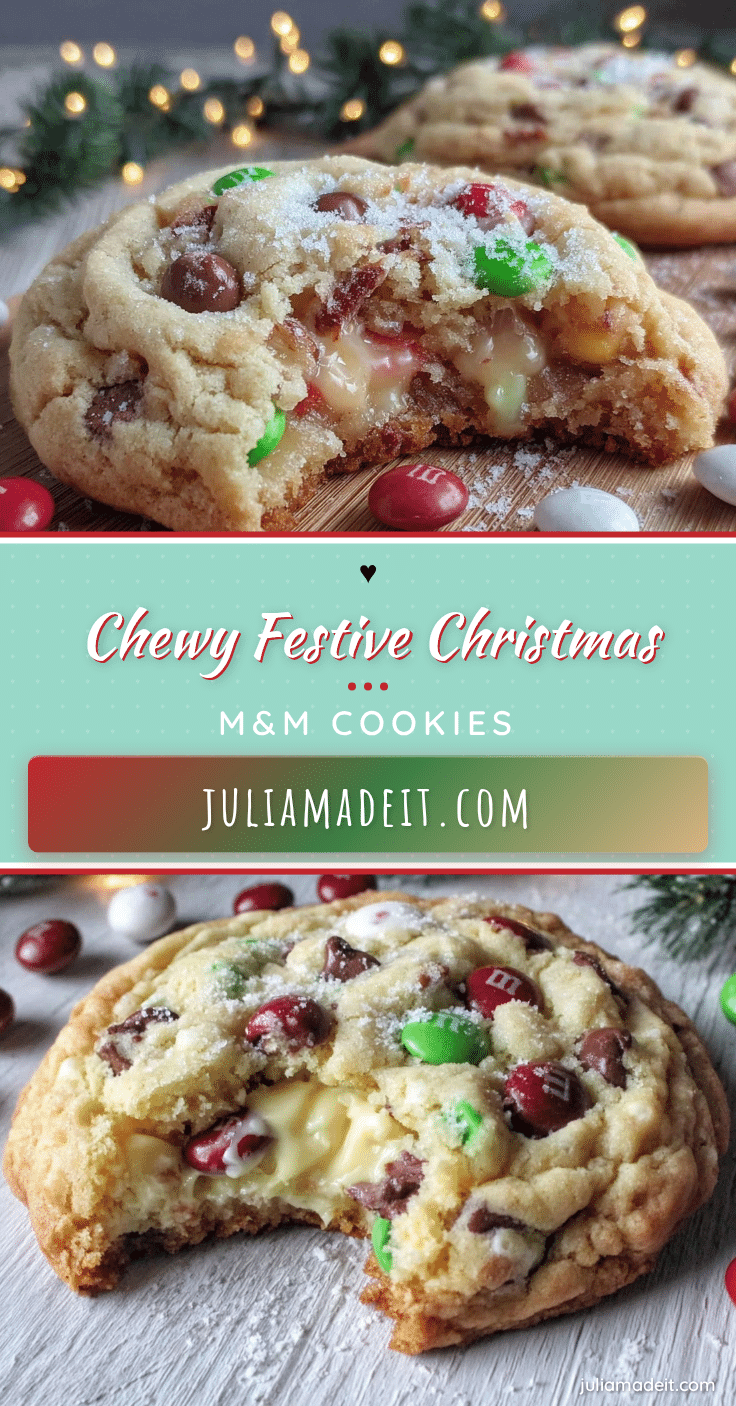 cozy christmas m&m cookies recipe
