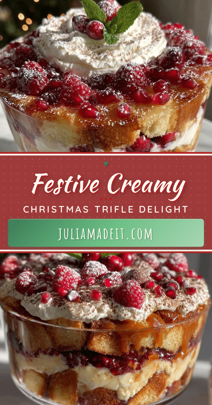 Creamy Christmas Trifle Delight recipe