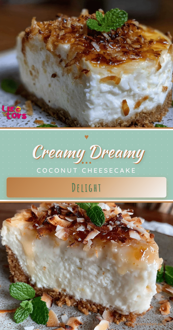 creamy coconut cheesecake recipe