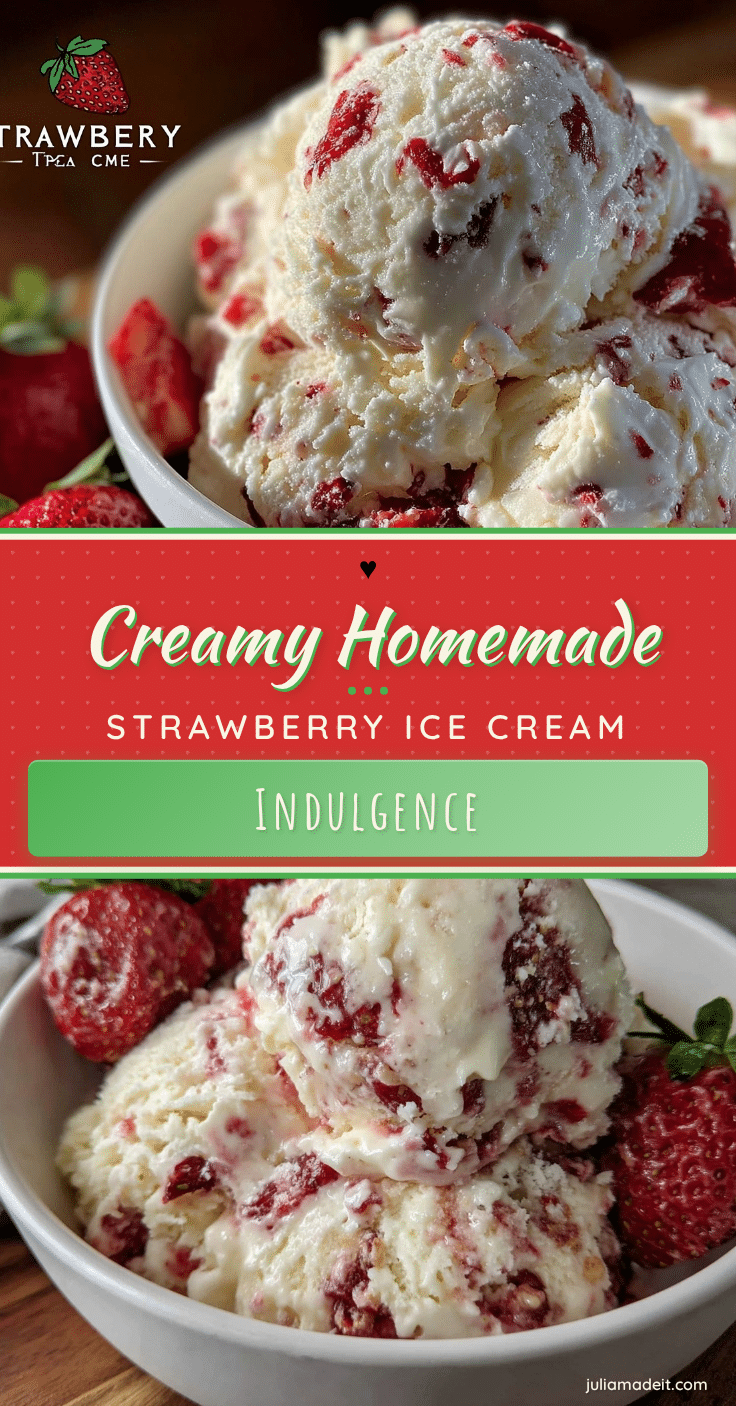 creamy homemade strawberry ice cream recipe recipe