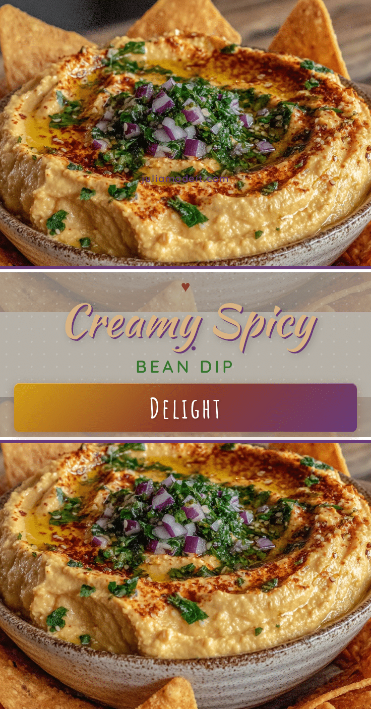 creamy spicy bean dip recipe
