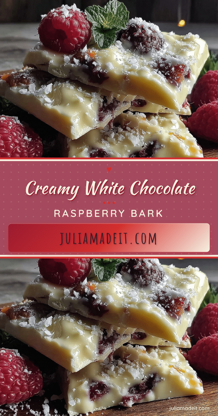 creamy white chocolate raspberry bark recipe