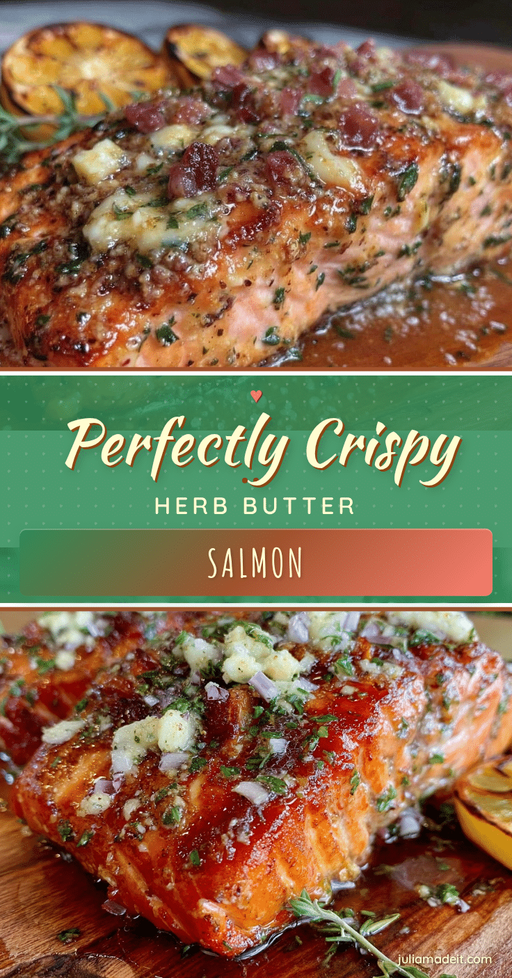 crispy herb butter salmon recipe