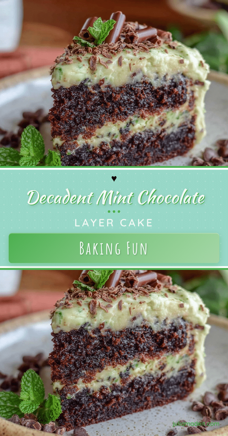 decadent mint chocolate cake recipe