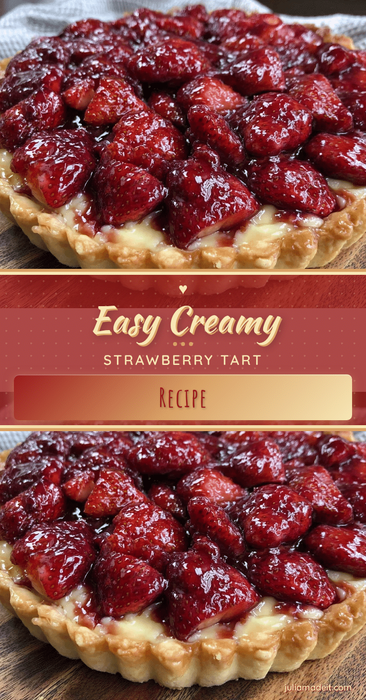 easy creamy strawberry tart recipe recipe