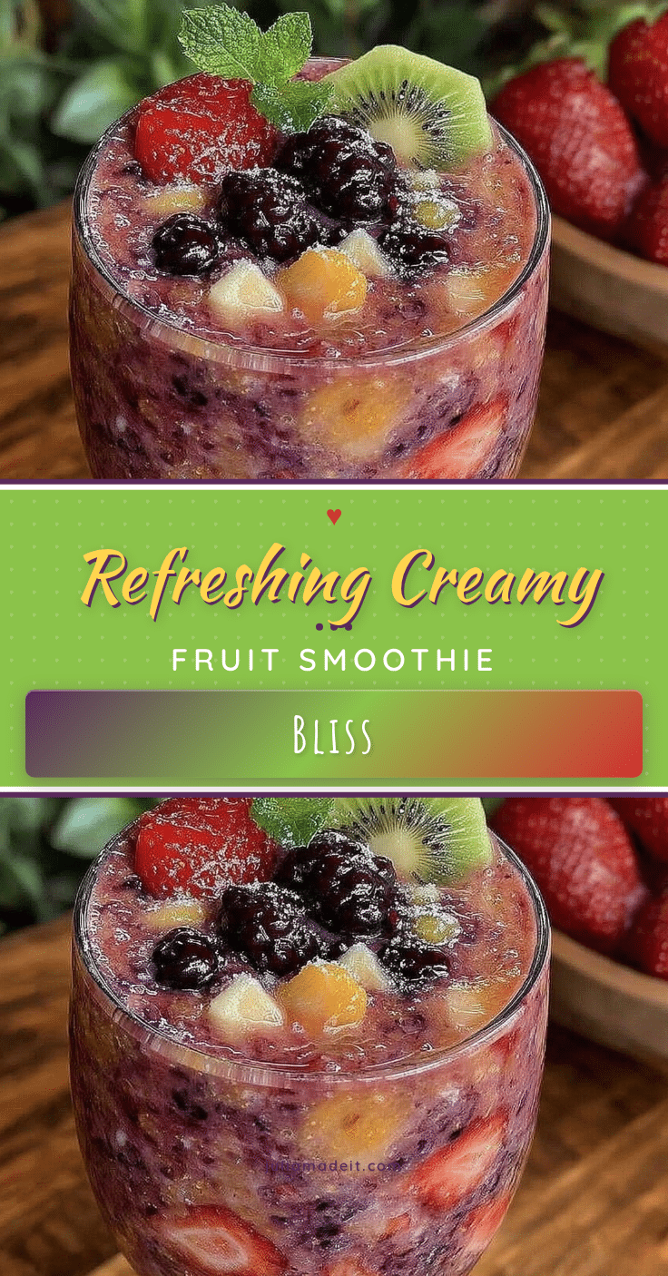 fresh creamy fruit smoothie recipe recipe