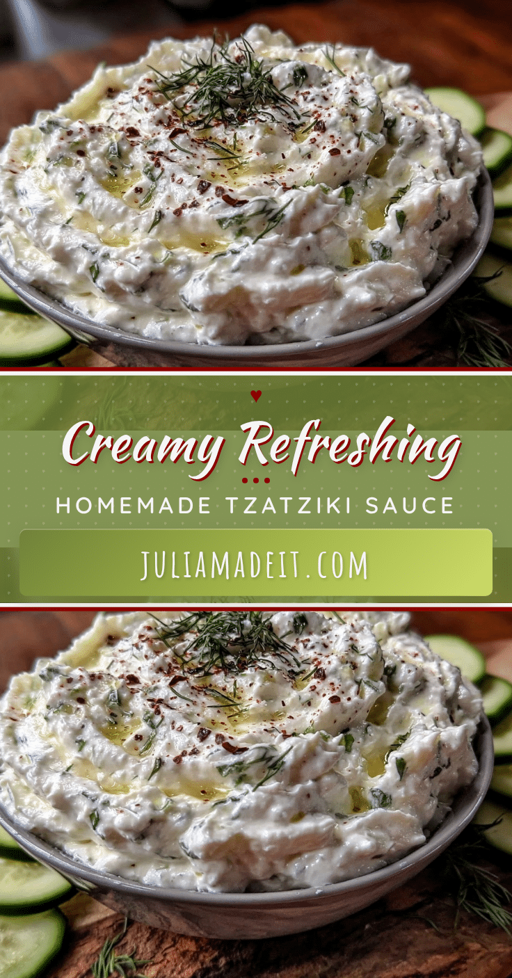 fresh homemade tzatziki sauce recipe