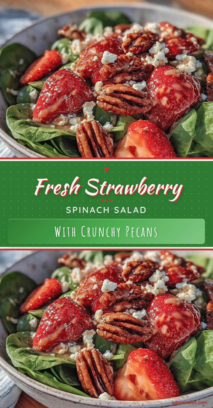 fresh strawberry spinach salad recipe