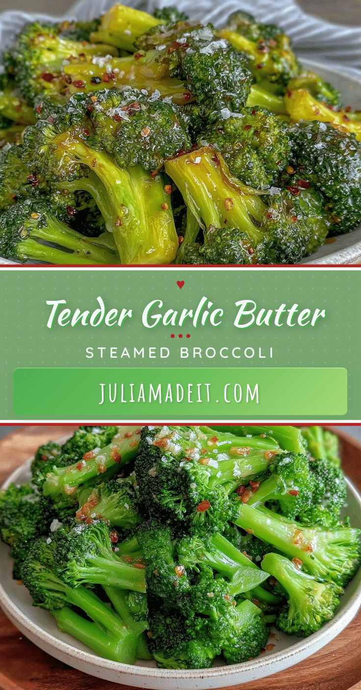 garlic butter steamed broccoli recipe