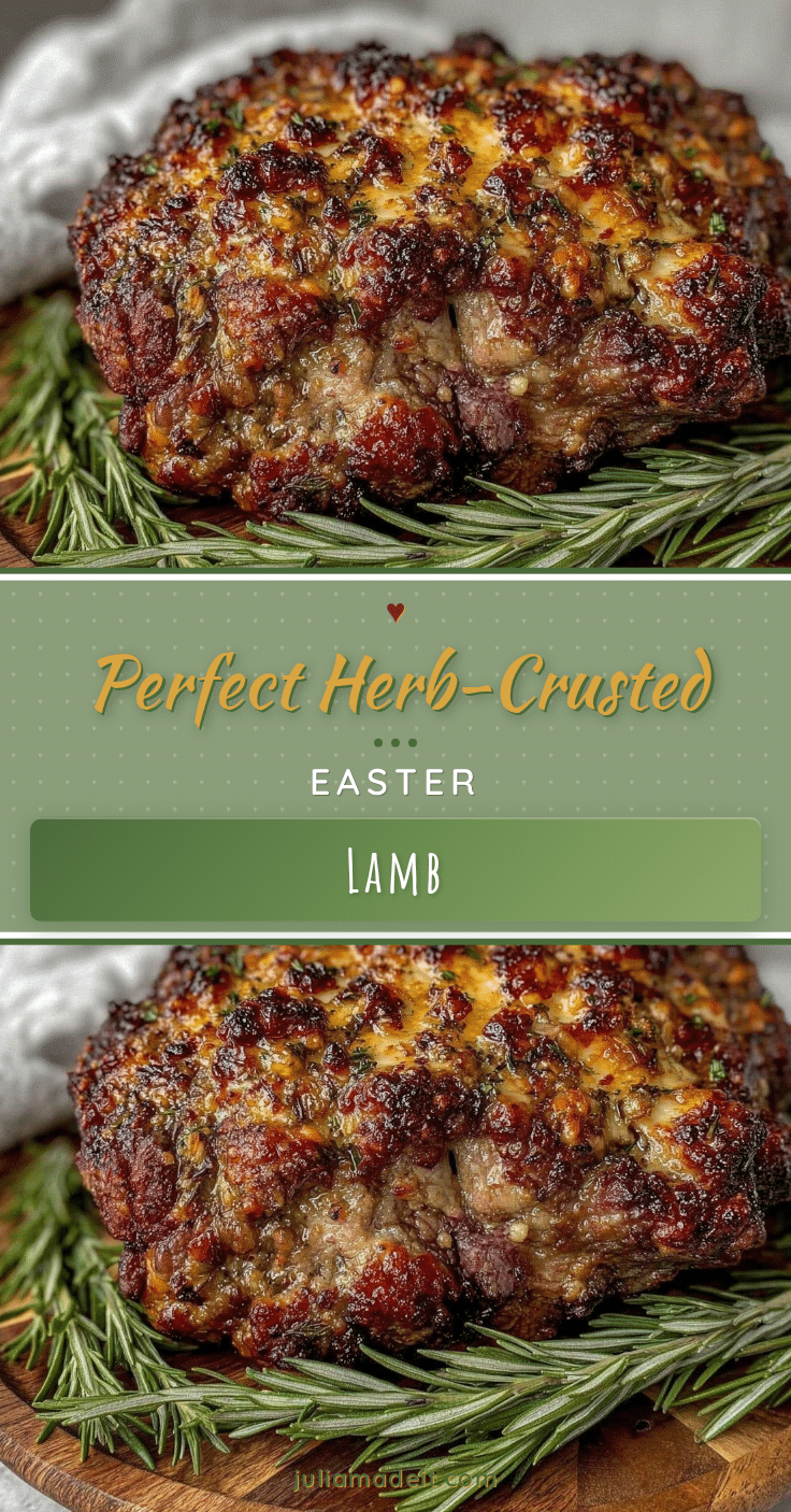 herb-crusted Easter lamb recipe