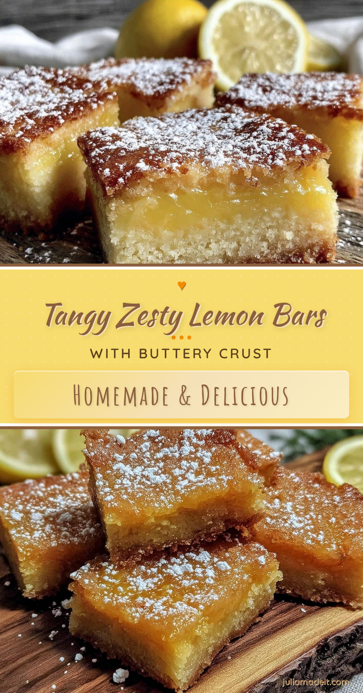 tangy lemon bars recipe