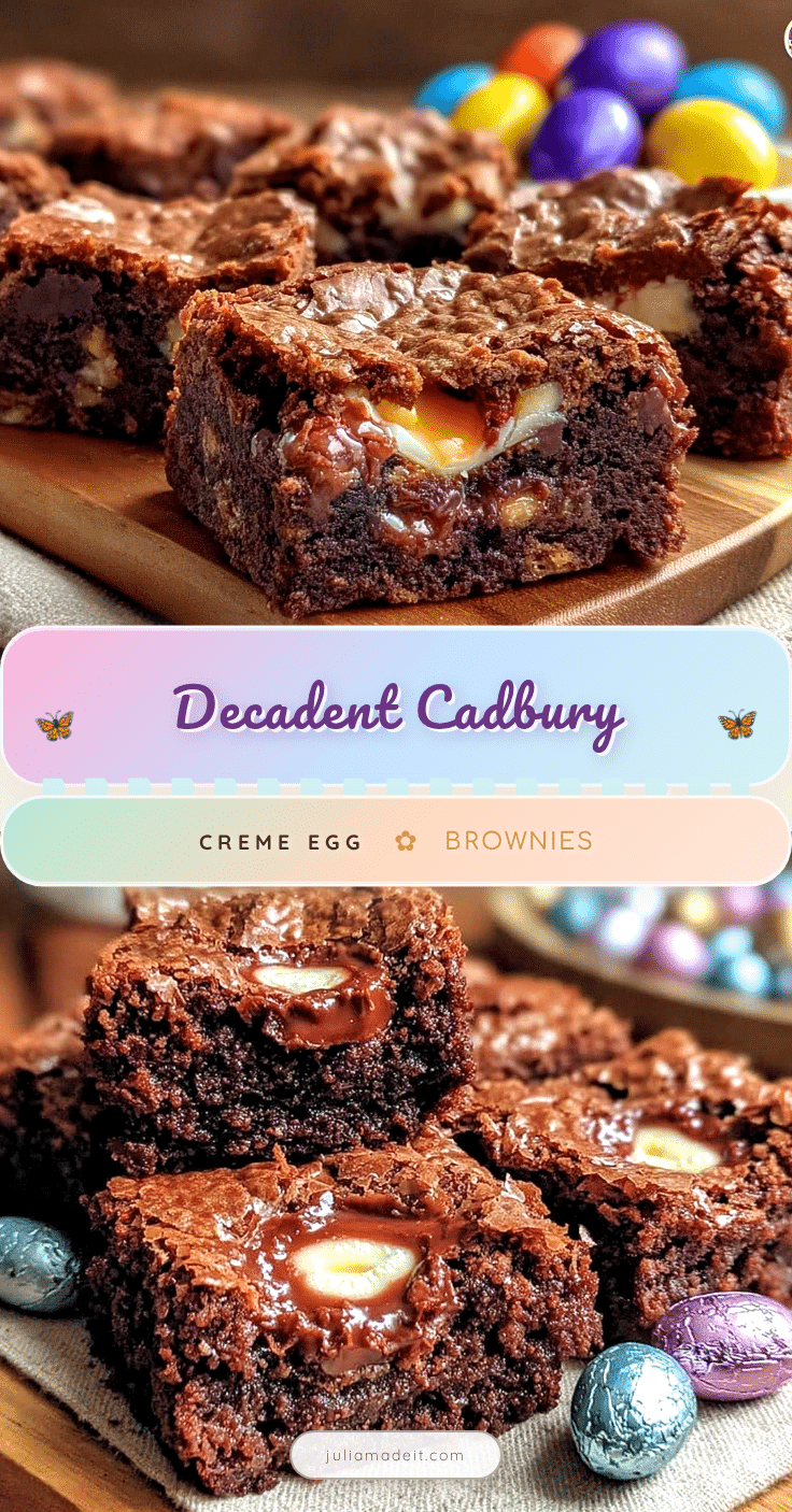 Cadbury Creme Egg Brownies recipe