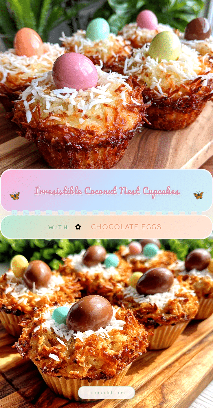 coconut nest cupcakes recipe