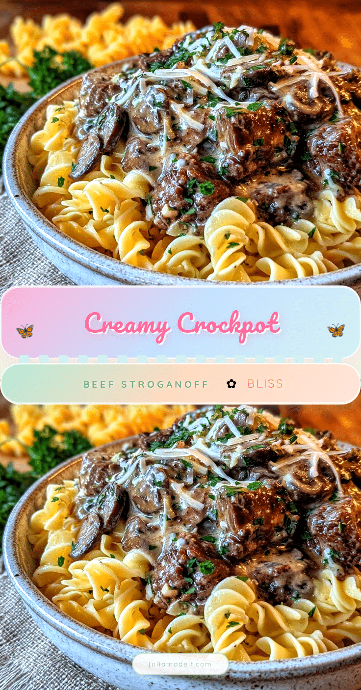 cozy crockpot beef stroganoff recipe