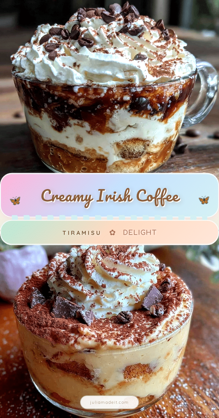 Creamy Irish Coffee Tiramisu recipe