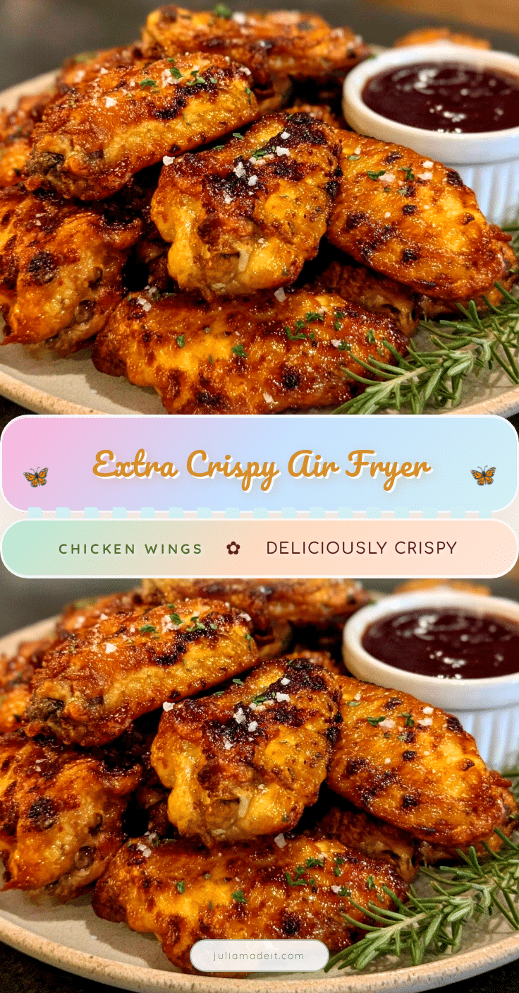 crispy air fryer chicken wings recipe