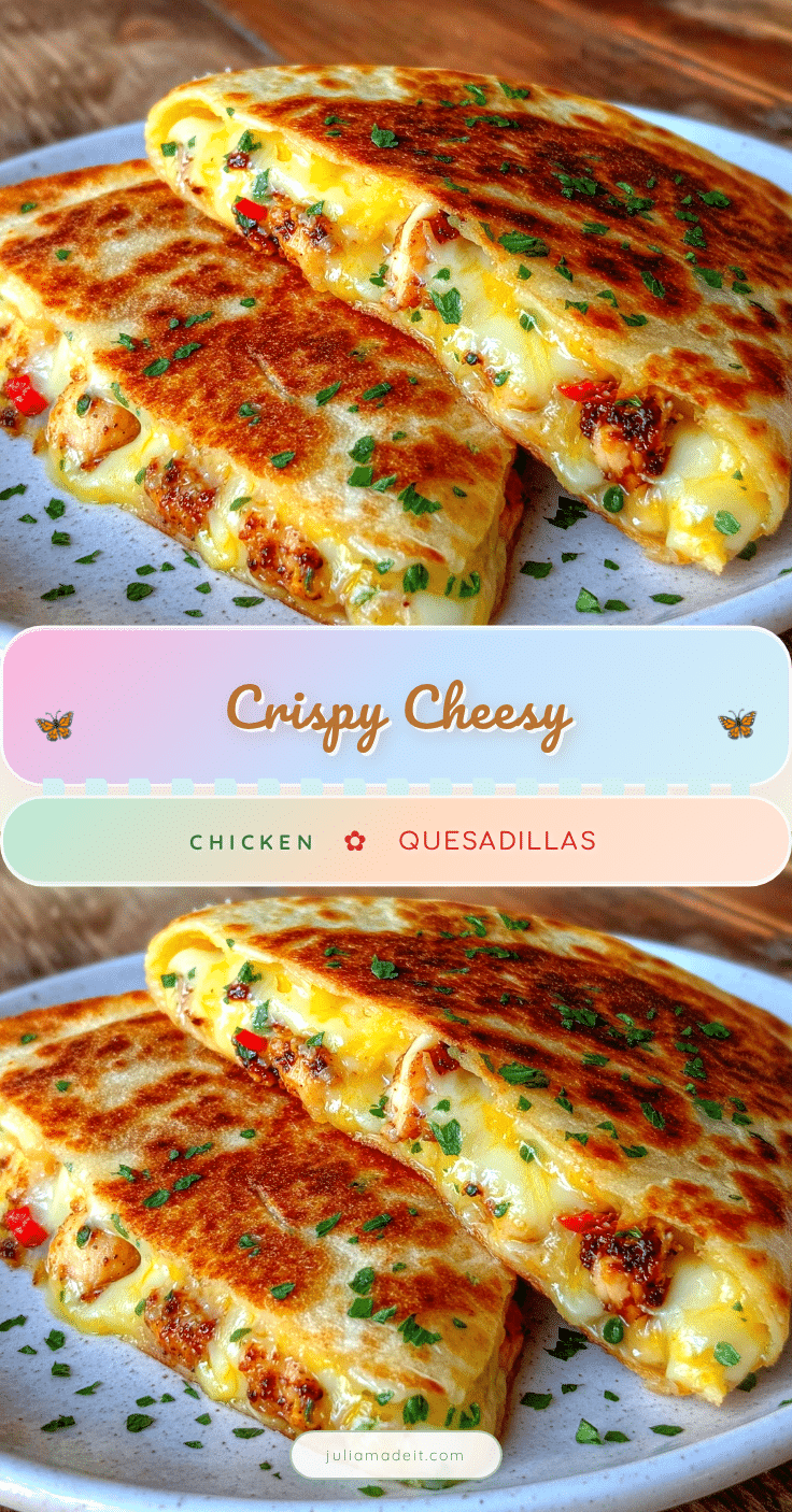 crispy chicken and cheese quesadillas recipe