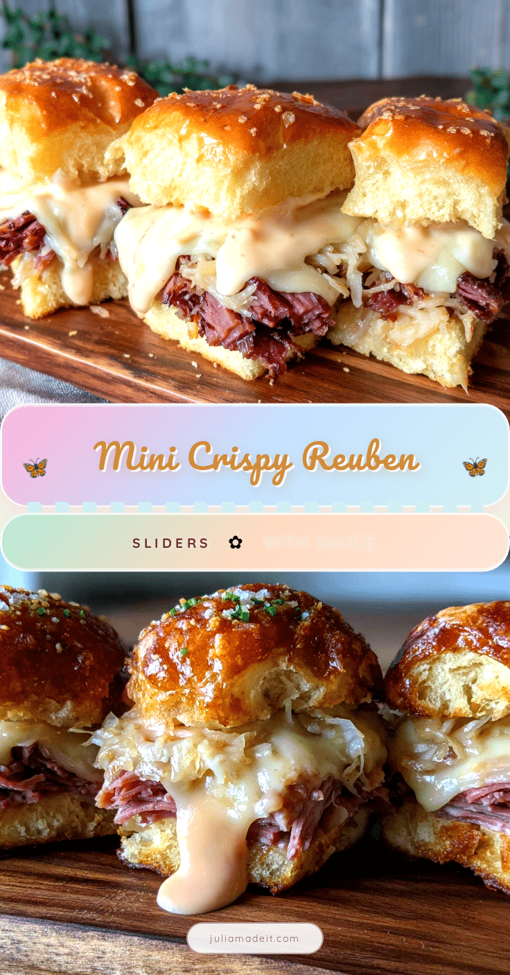 crispy reuben sandwich sliders recipe