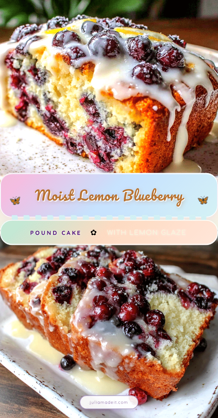lemon blueberry pound cake recipe