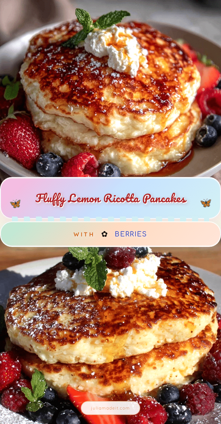 lemon ricotta pancakes recipe
