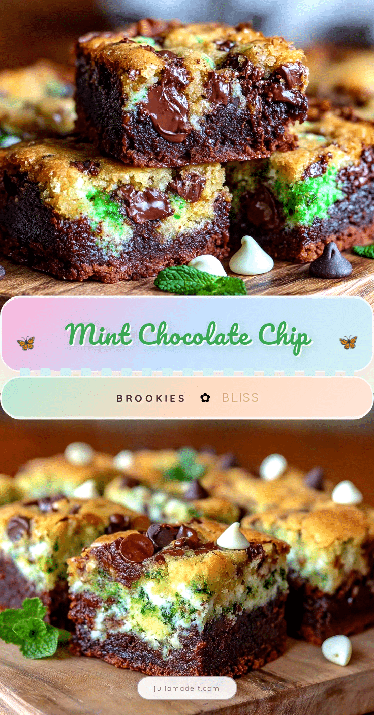 mint chocolate chip brookies recipe