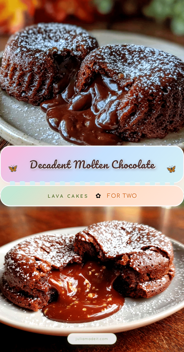 molten chocolate lava cakes for two recipe