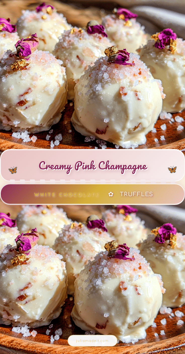 pink champagne truffles recipe