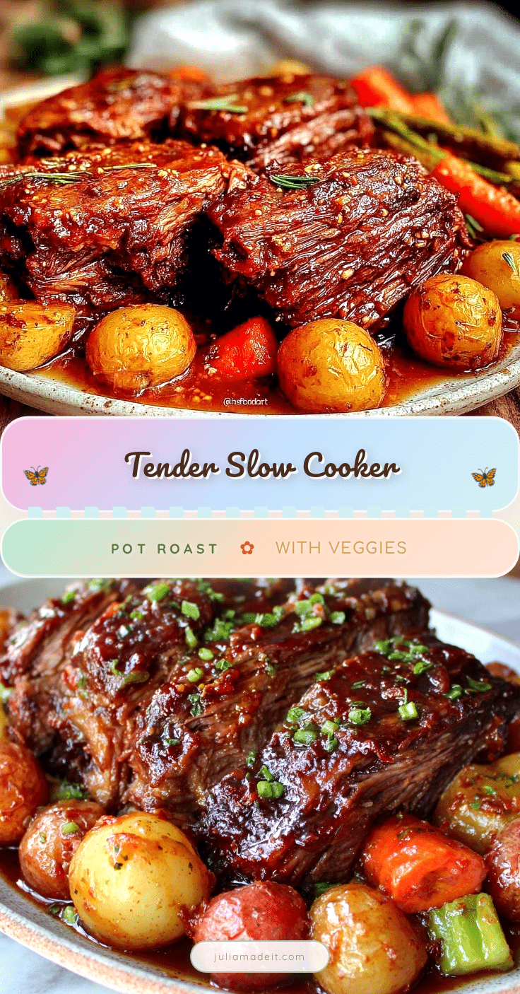 slow cooker pot roast with vegetables recipe