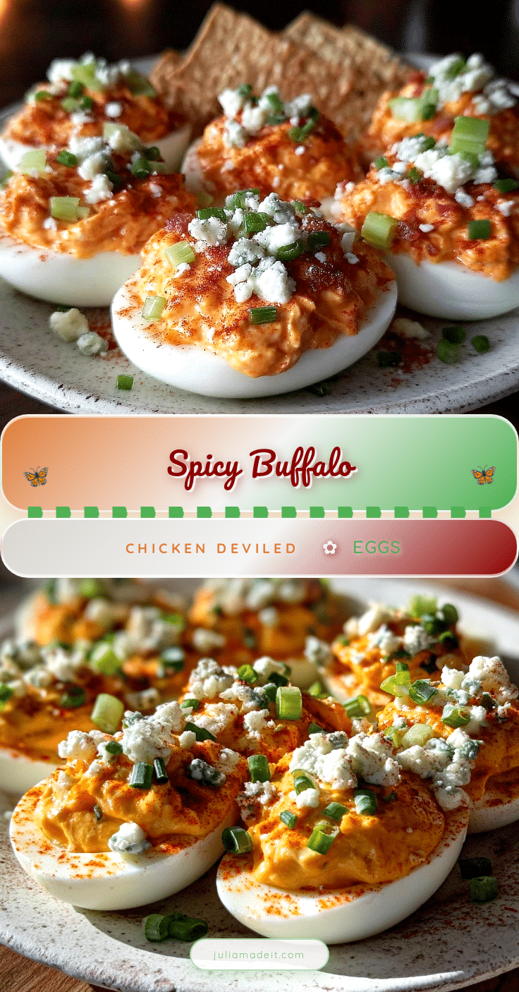 buffalo chicken deviled eggs recipe
