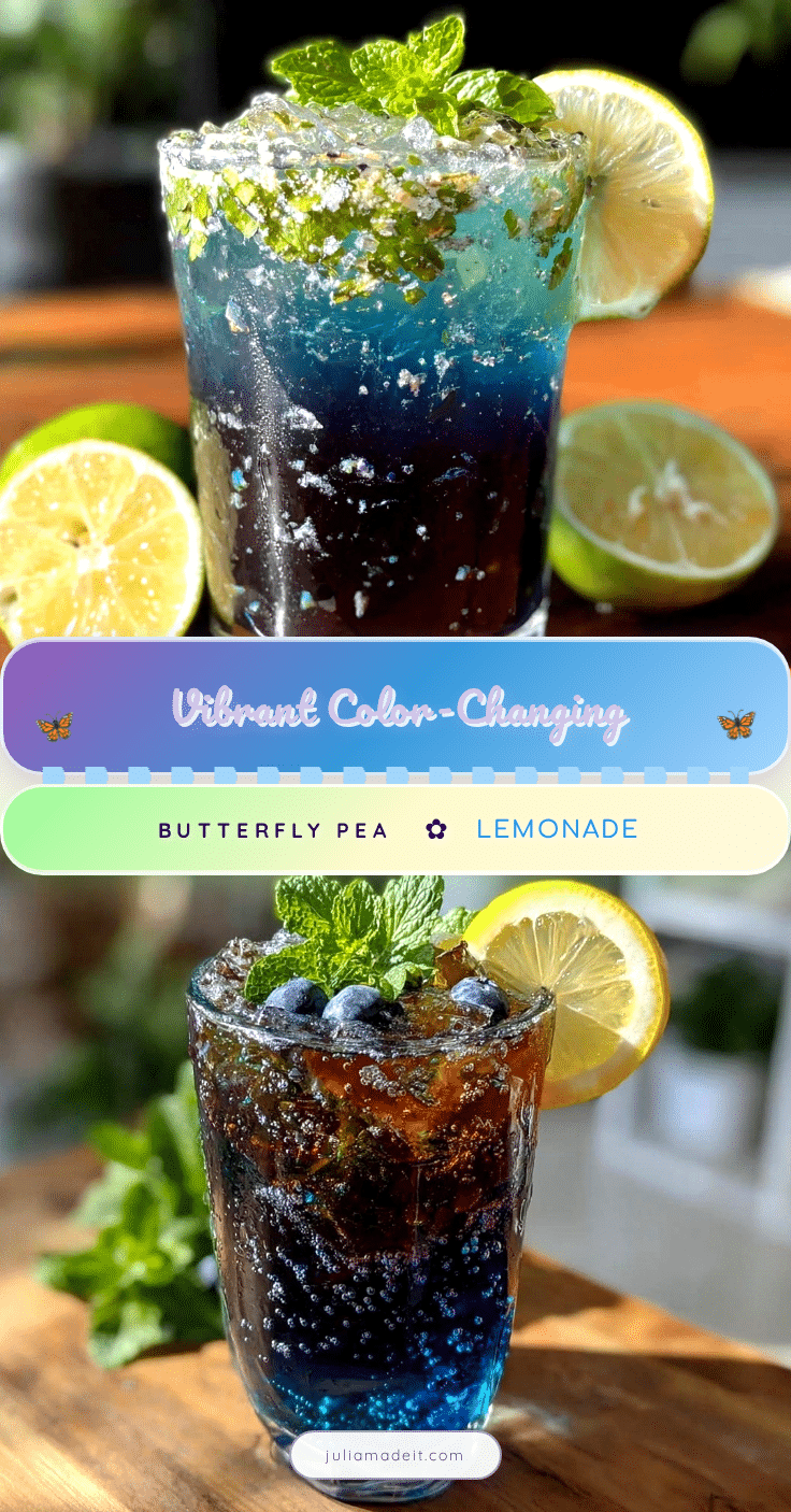 butterfly pea flower lemonade recipe