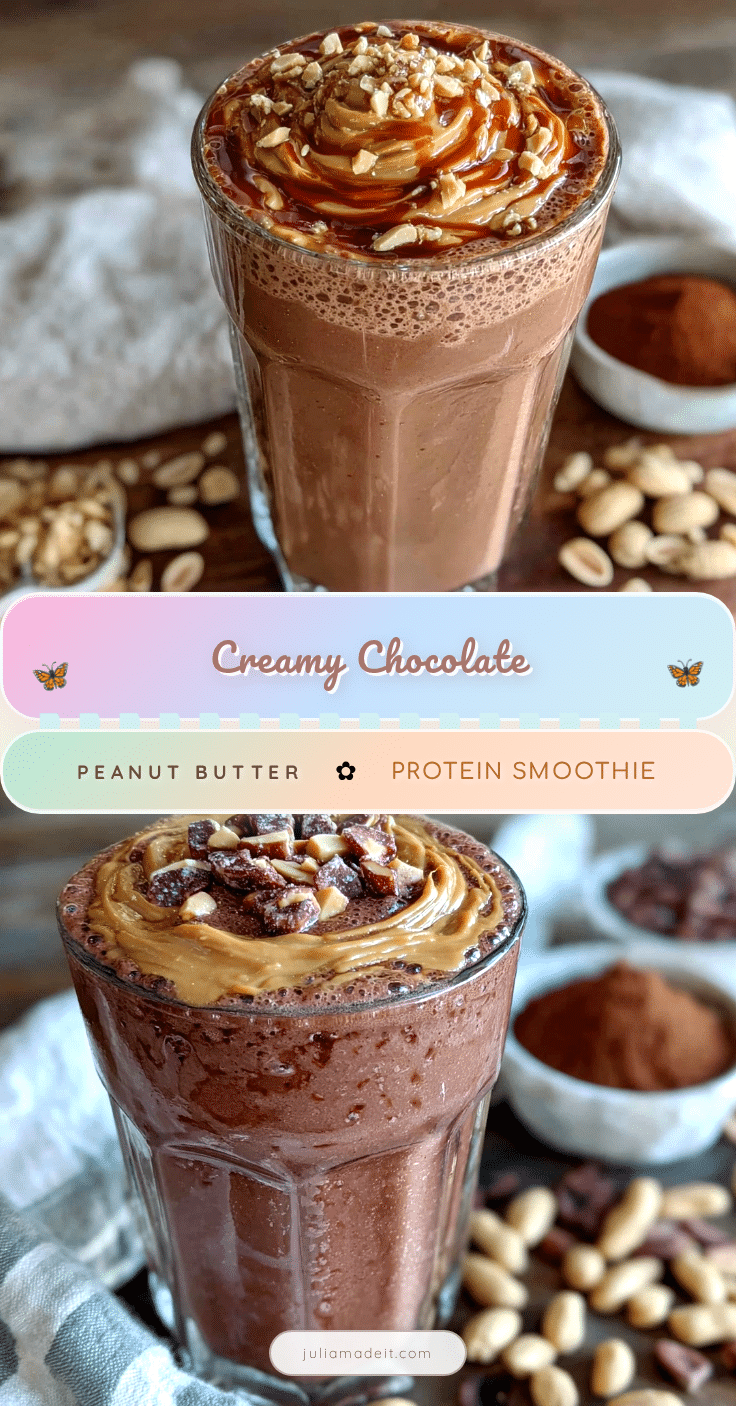 chocolate peanut butter protein smoothie recipe