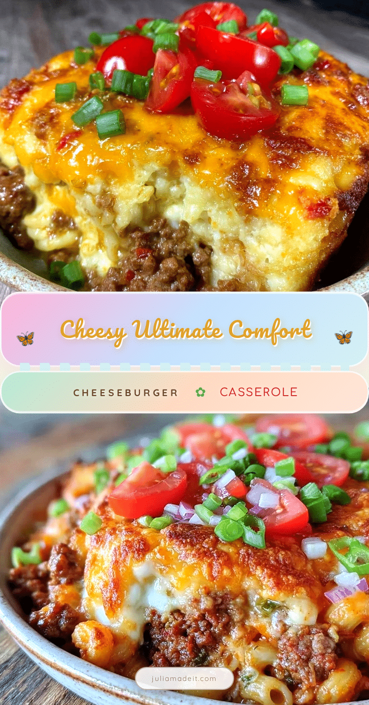 cozy cheeseburger casserole recipe