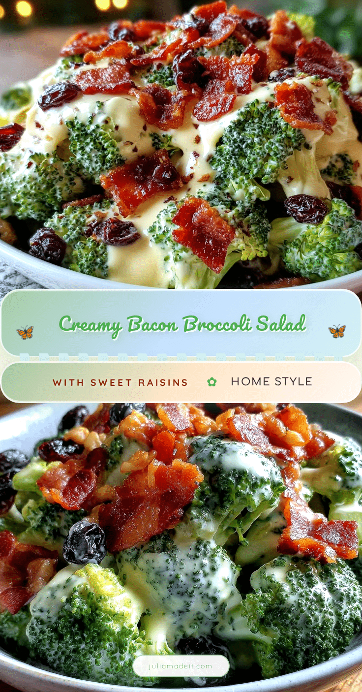 creamy broccoli salad recipe