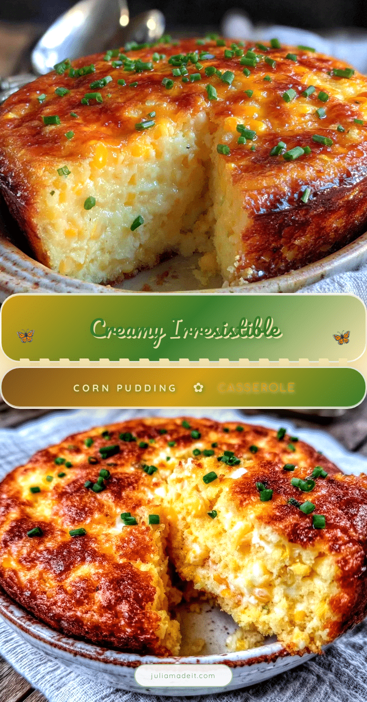 creamy corn pudding casserole recipe