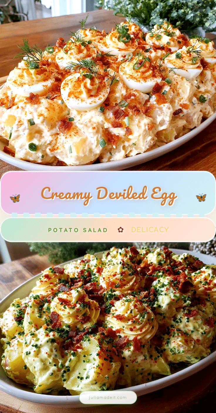 creamy deviled egg potato salad recipe