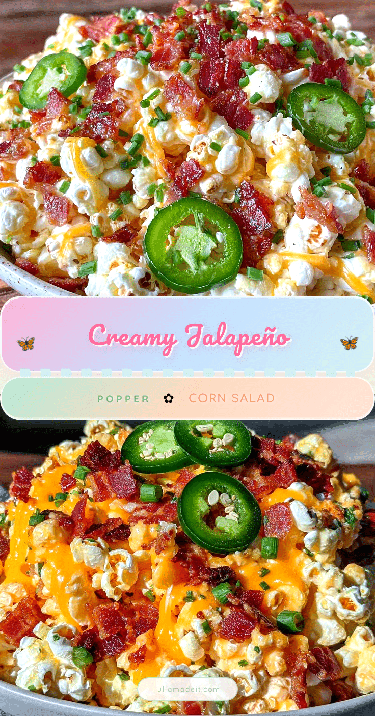 creamy jalapeño popper corn salad recipe