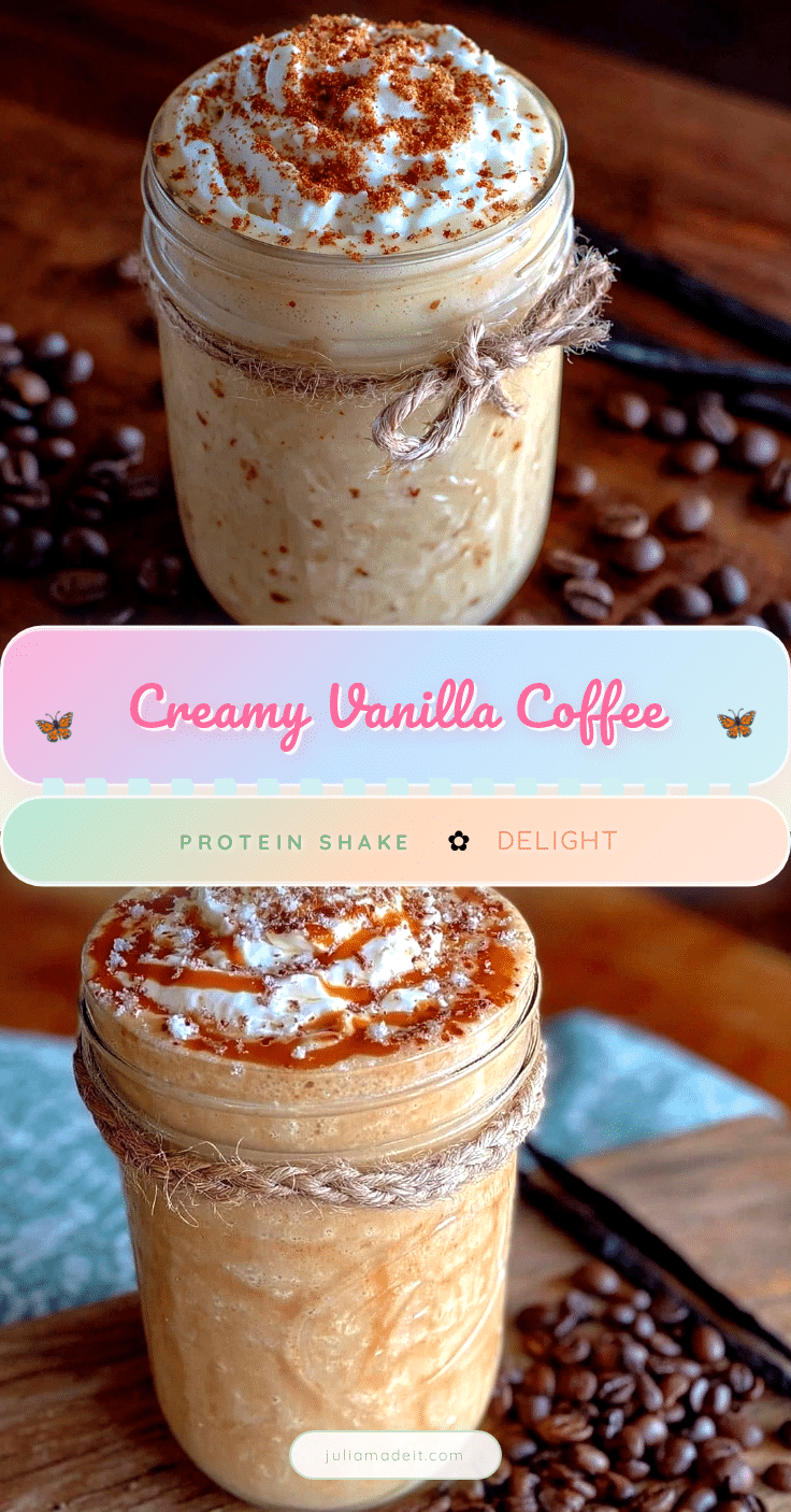 creamy vanilla coffee protein shake recipe