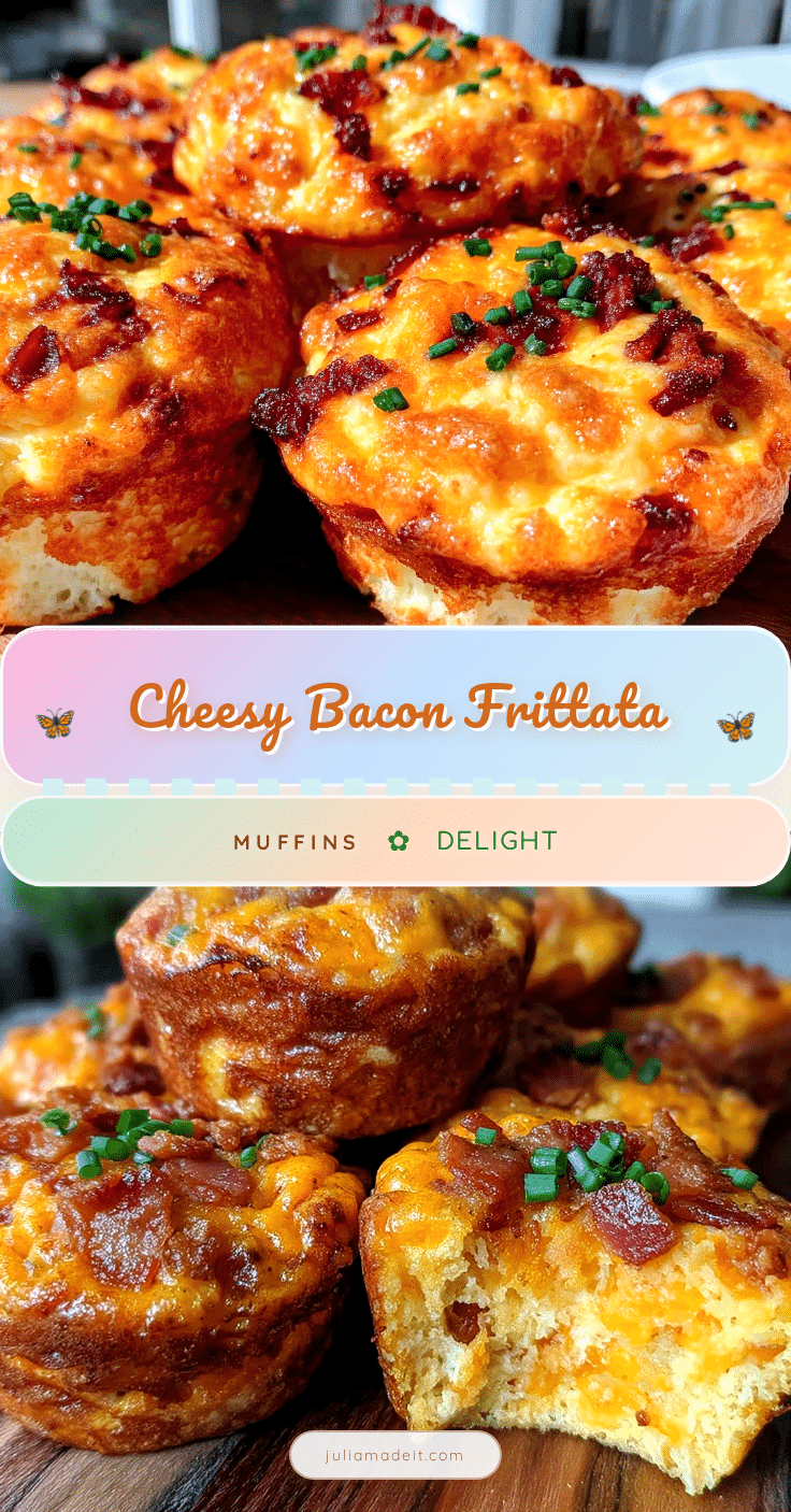 crispy bacon cheddar frittata muffins recipe