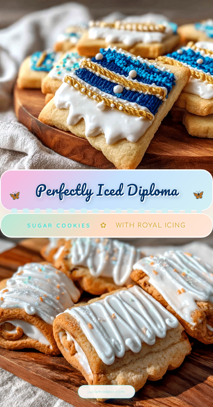 diploma-shaped sugar cookies recipe