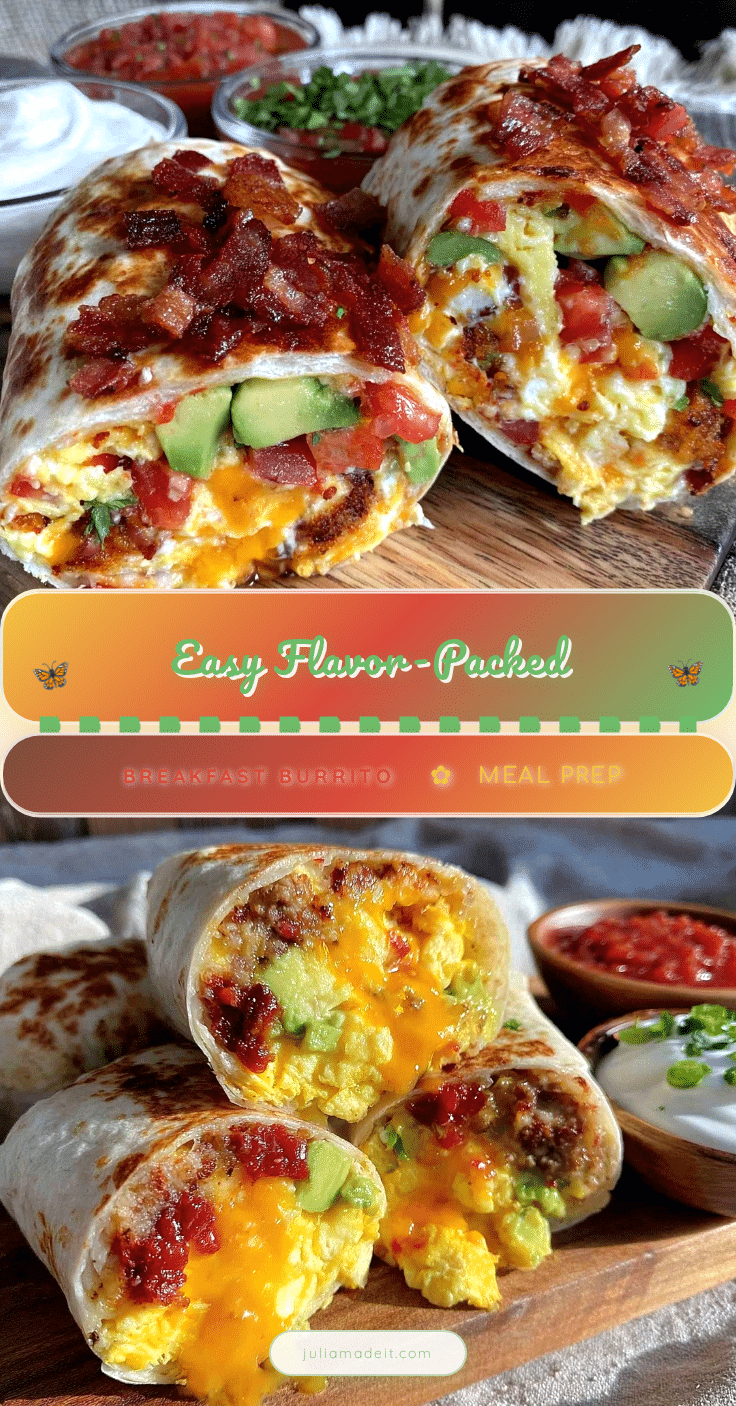 easy flavor-packed breakfast burrito meal prep recipe