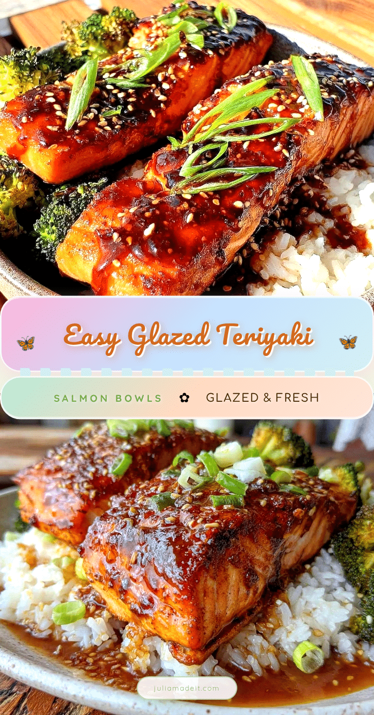 easy teriyaki salmon rice bowls recipe