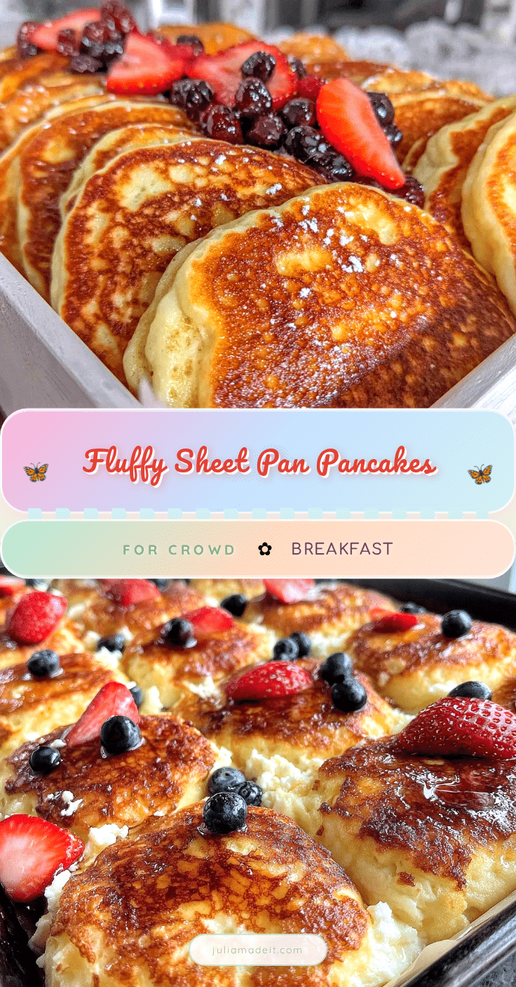 fluffy sheet pan pancakes recipe