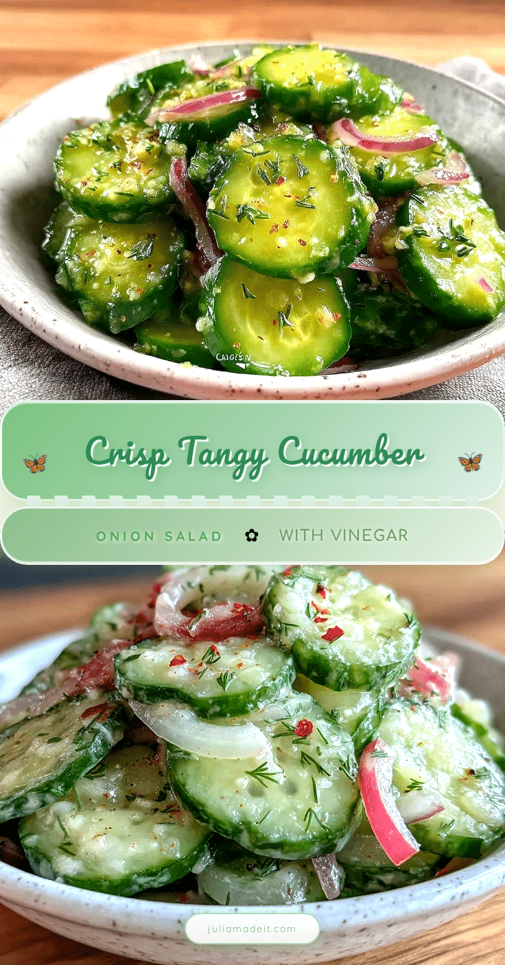 fresh cucumber onion salad recipe