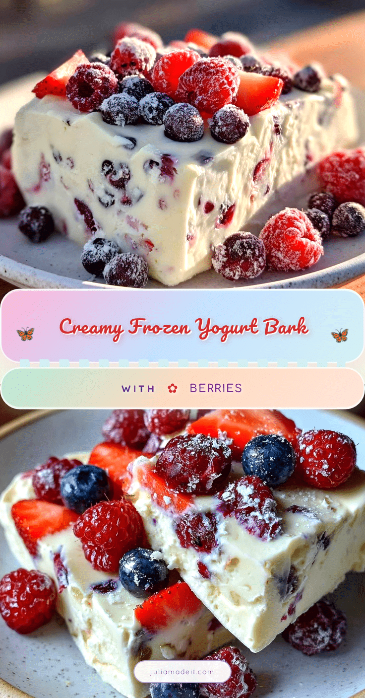 fresh frozen yogurt bark recipe