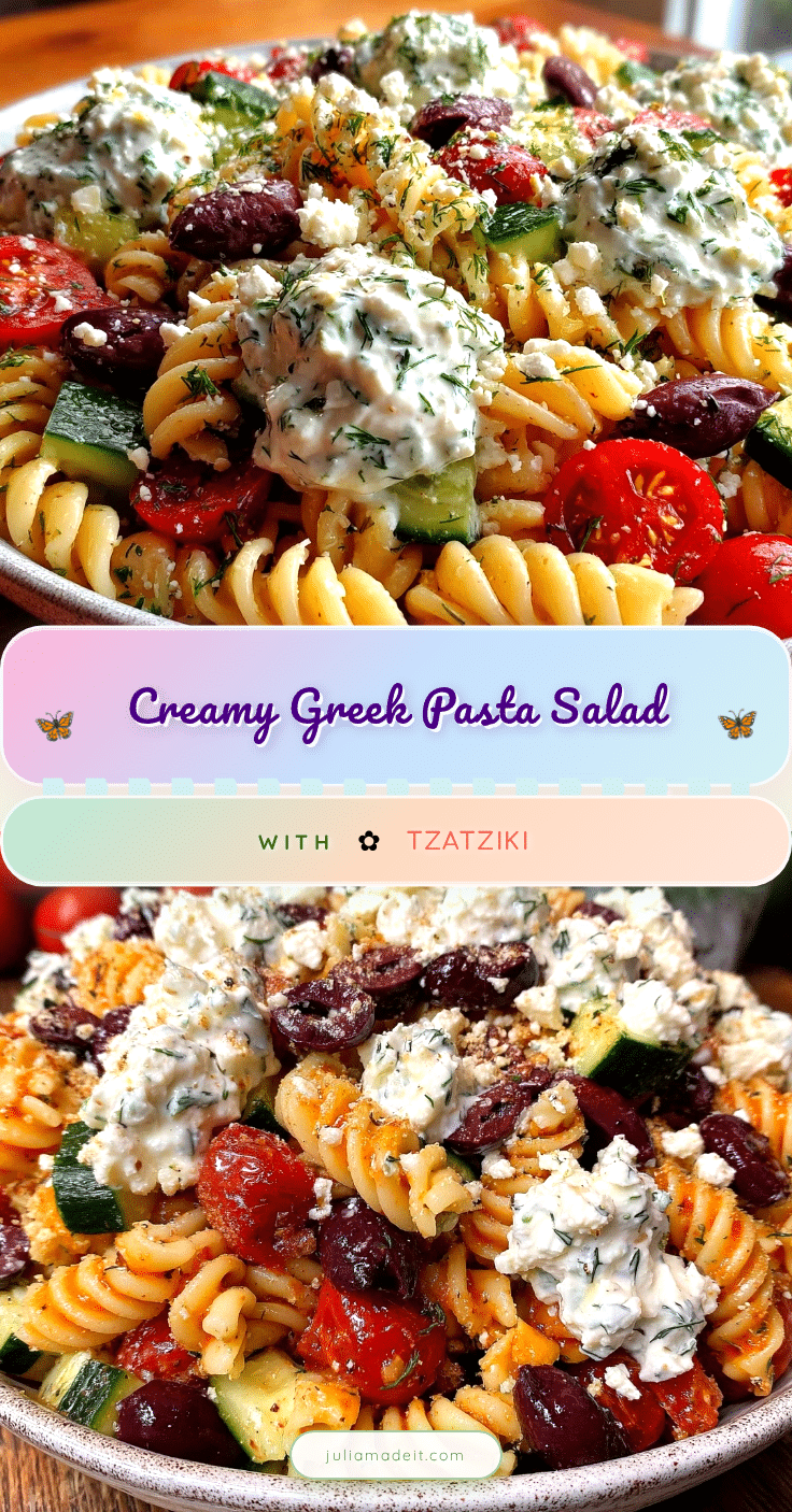 fresh Greek pasta salad recipe