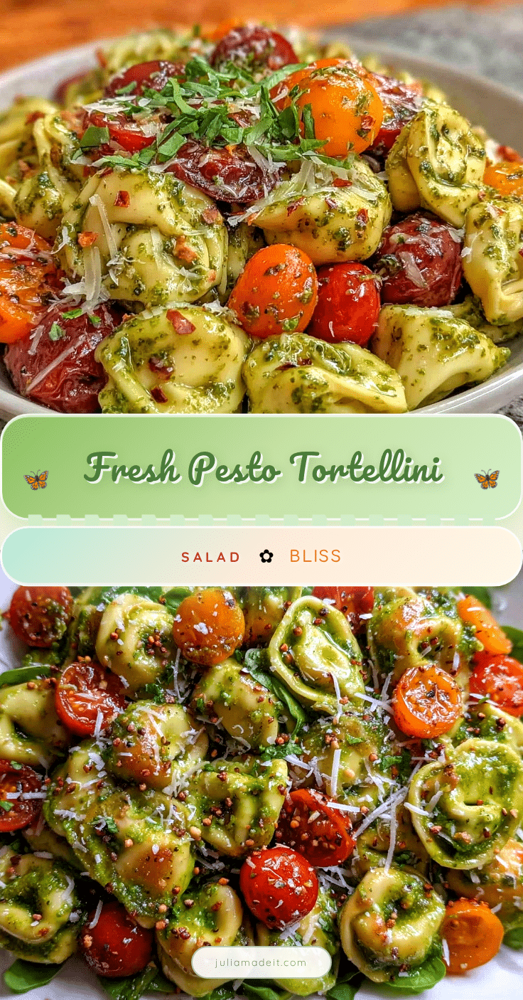 fresh pesto tortellini salad recipe