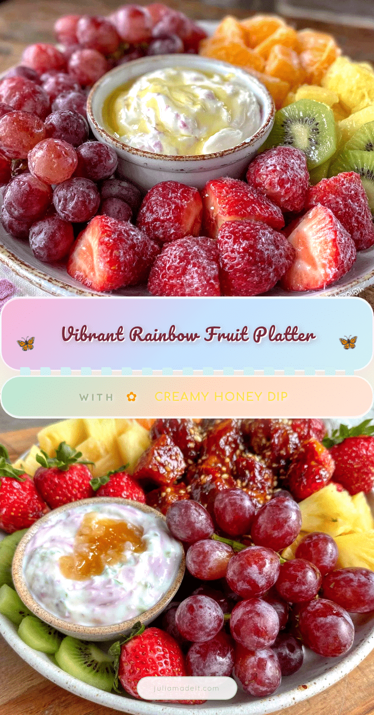 fresh rainbow fruit platter recipe