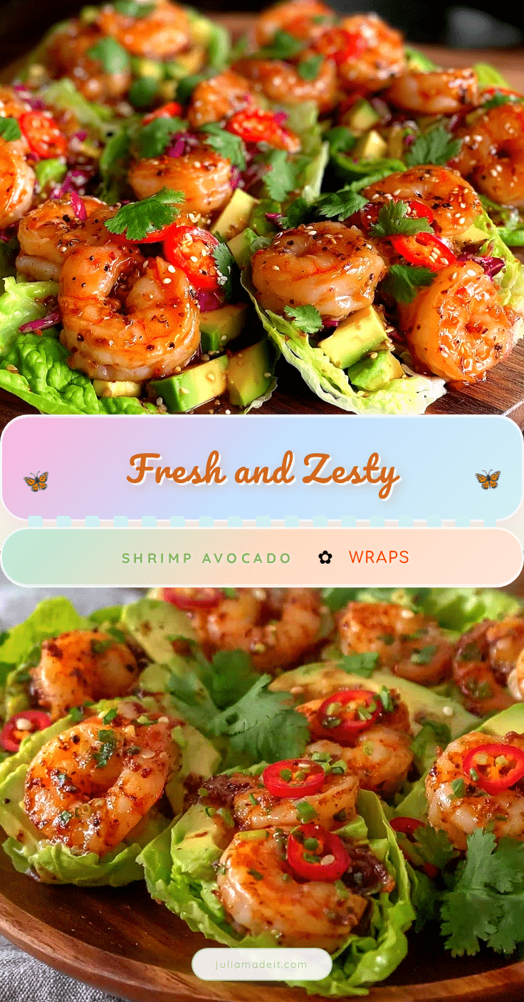 fresh shrimp avocado lettuce wraps recipe