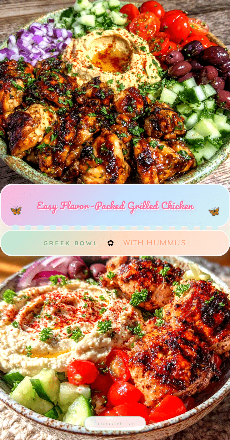 grilled chicken Greek bowl recipe